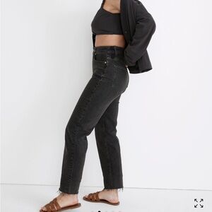 Madewell Curvy Perfect Vintage Straight Jean in Lunar Wash